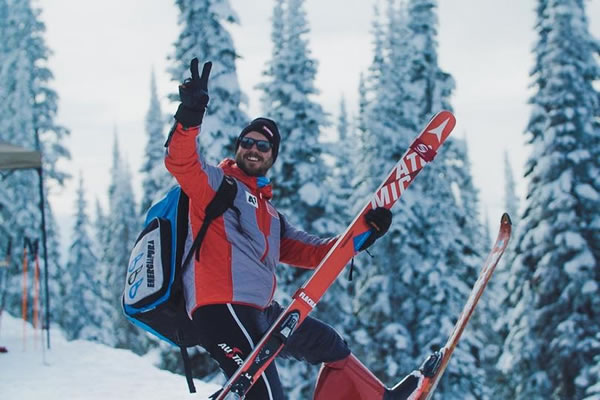 Manuel Kramer, Zweiter im Speed Skiing Gesamtweltcup 2018